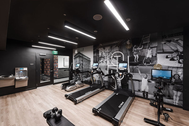 The State Hotel gym. Image by KIPMAN Creative, courtesy of hotel.