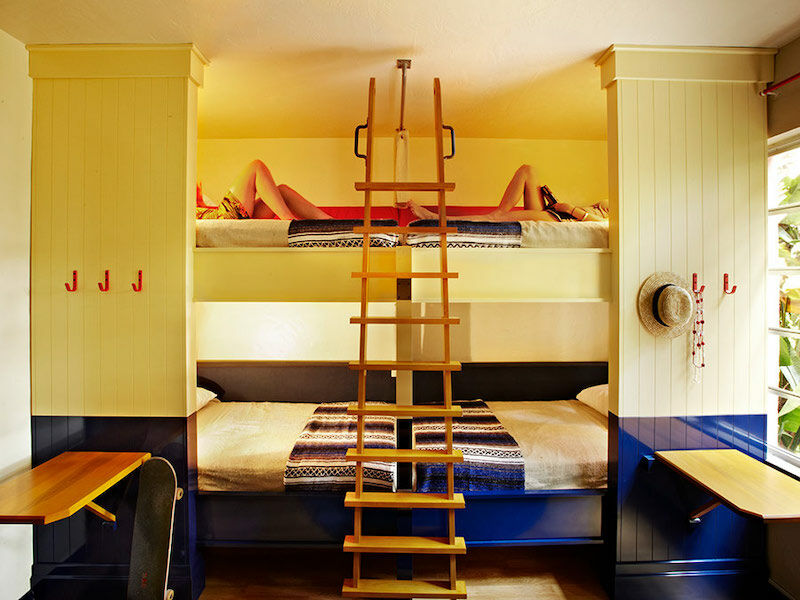 Room with bunks at the Freehand Miami