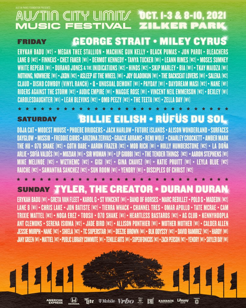 Austin City Limits 2021 poster