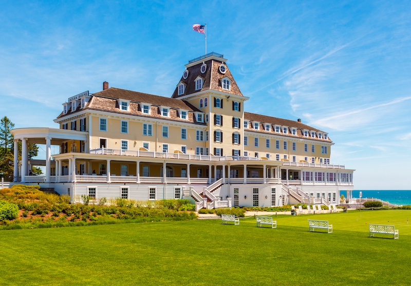 New England's Most Historic Hotels: Ocean House Resort in Rhode Island. Photo via Shutterstock.