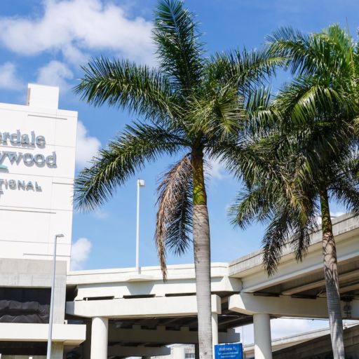 Fort Lauderdale airport. Photo via Shutterstock.