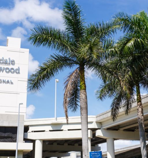 Fort Lauderdale airport. Photo via Shutterstock.