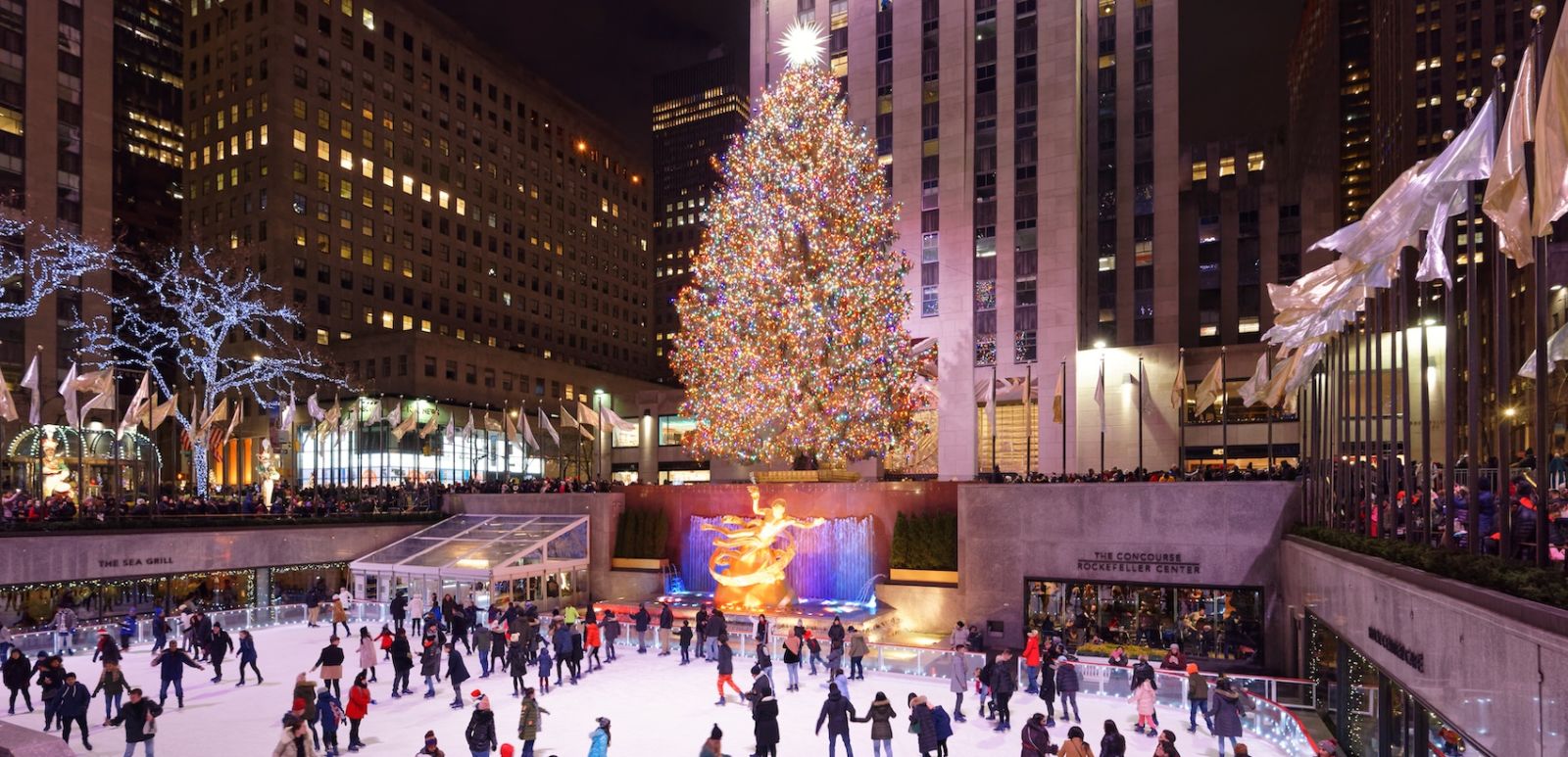 Rockefeller Center Christmas Tree, New York City. Photo by Shutterstock.