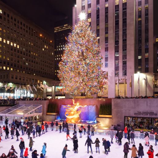 Rockefeller Center Christmas Tree, New York City. Photo by Shutterstock.