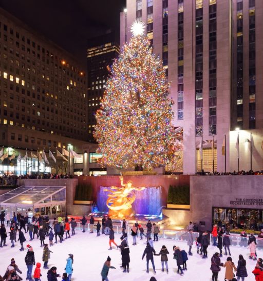 Rockefeller Center Christmas Tree, New York City. Photo by Shutterstock.