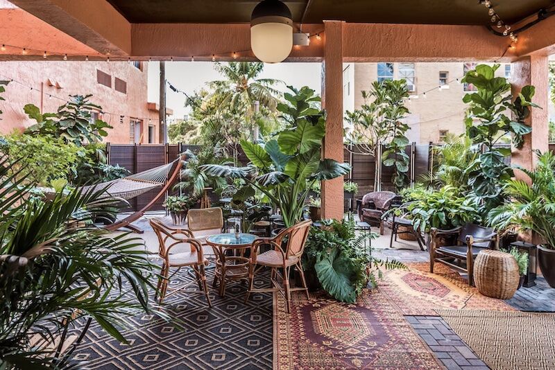 Life House, Little Havana courtyard