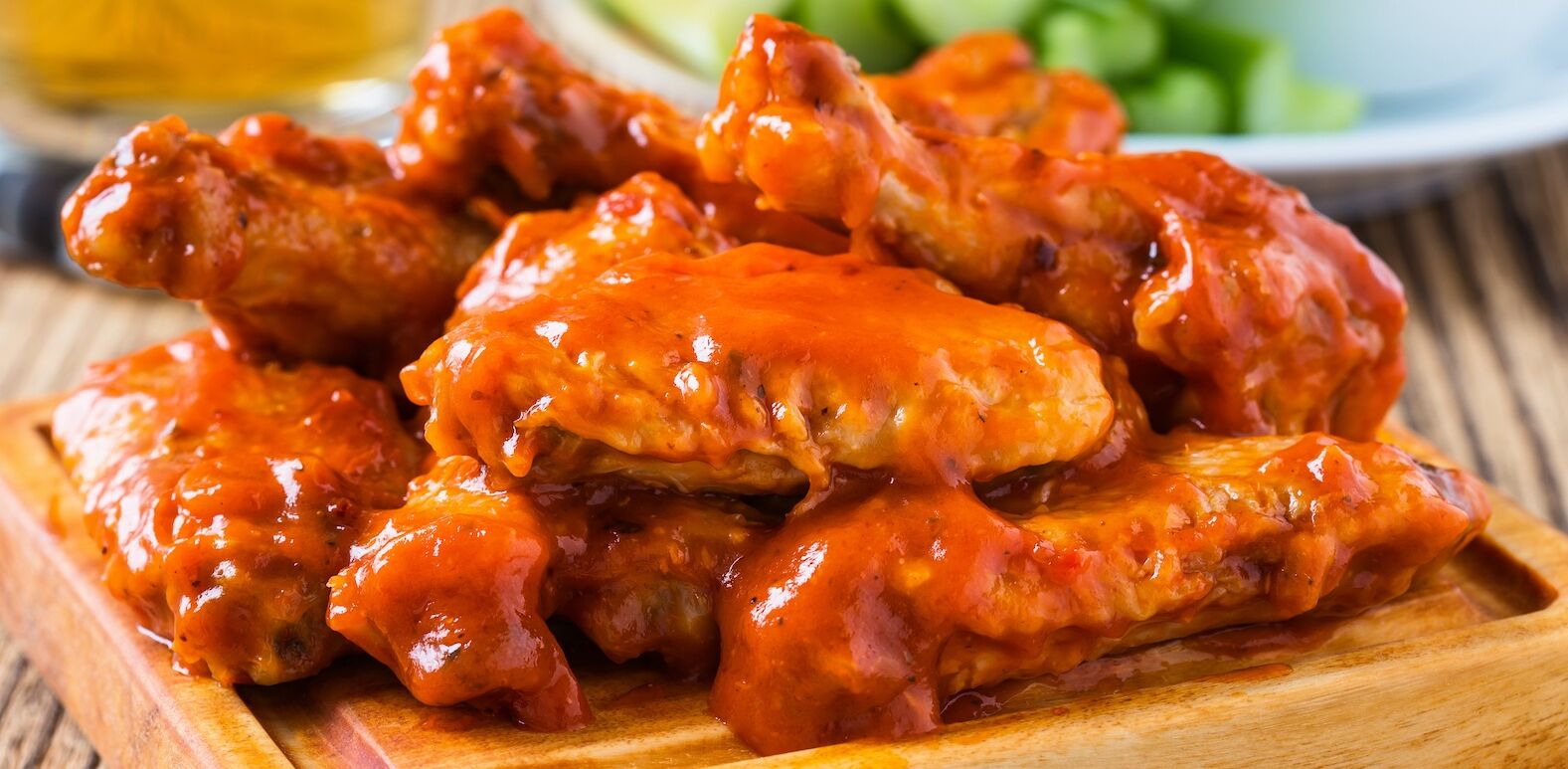 Buffalo wings. Photo via Shutterstock.