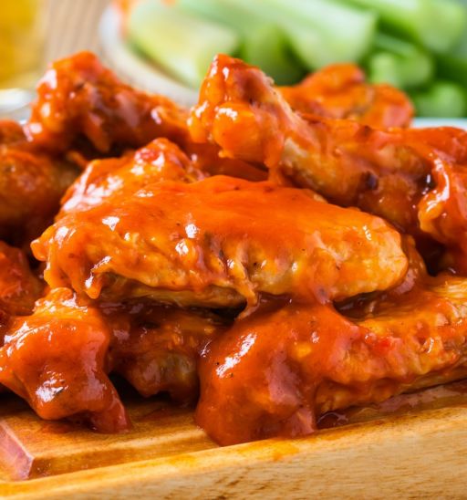 Buffalo wings. Photo via Shutterstock.