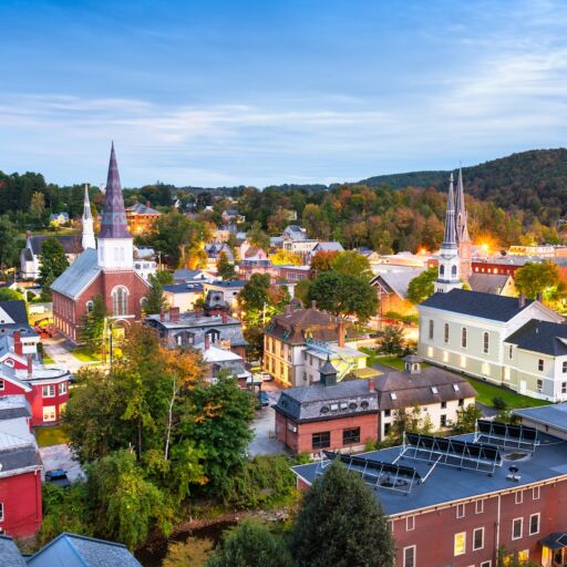 Burlington, Vermont. Photo via Shutterstock.