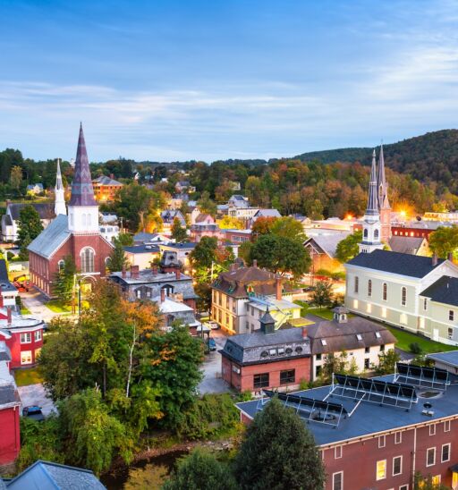 Burlington, Vermont. Photo via Shutterstock.