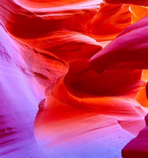 Famous Antelope canyon near Page, Arizona. Photo by Shutterstock.