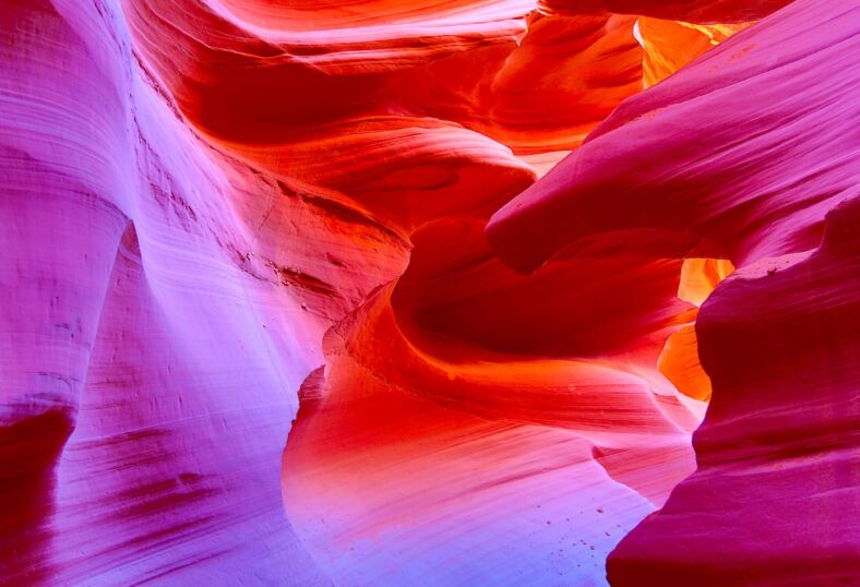 Famous Antelope canyon near Page, Arizona. Photo by Shutterstock.