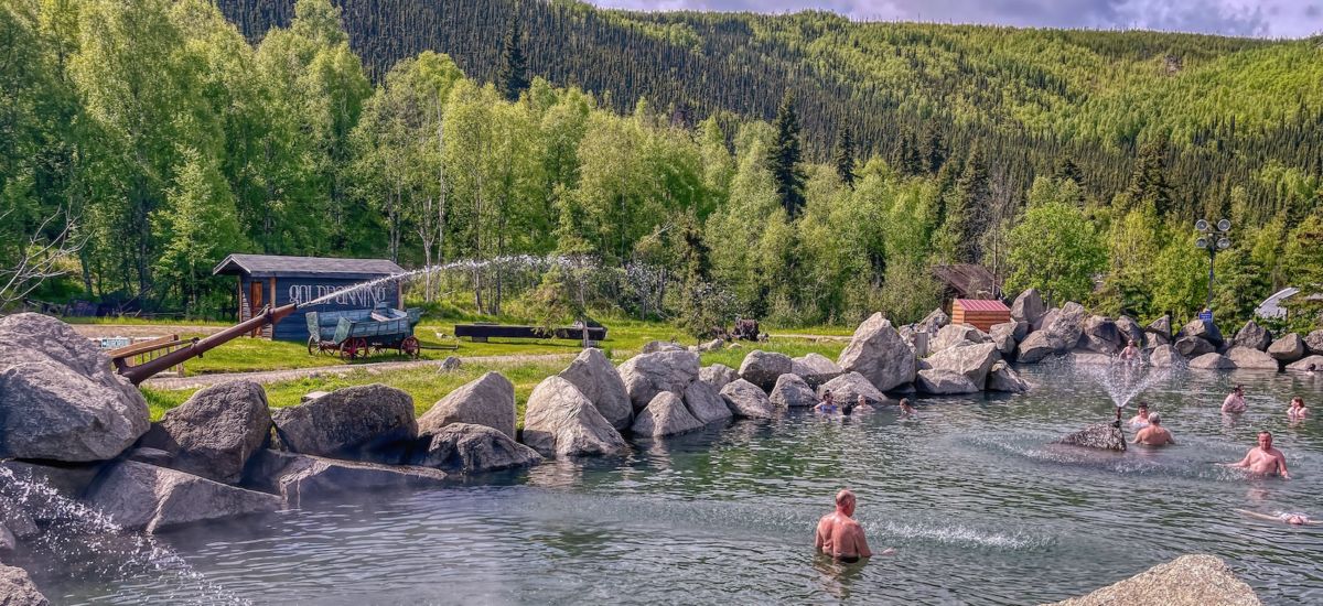Chena Hot Springs Resort in Fairbanks, Alaska. Photo by Shutterstock.