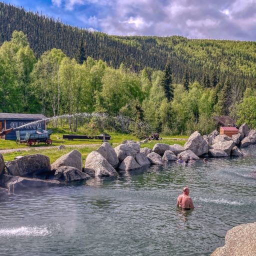 Chena Hot Springs Resort in Fairbanks, Alaska. Photo by Shutterstock.