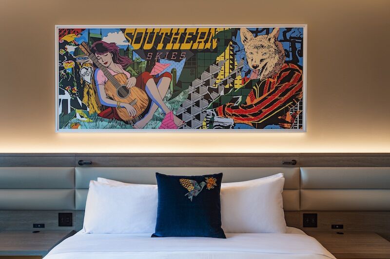 Guest room at W Nashville.