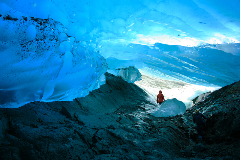 Most Colorful Places in America - Mendenhall Glacier Caves – Juneau, Alaska