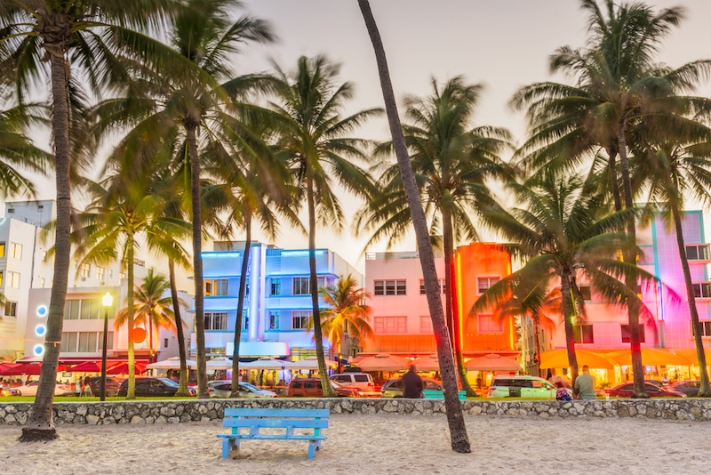 Most Colorful Places in America - Ocean Drive – Miami, Fla.