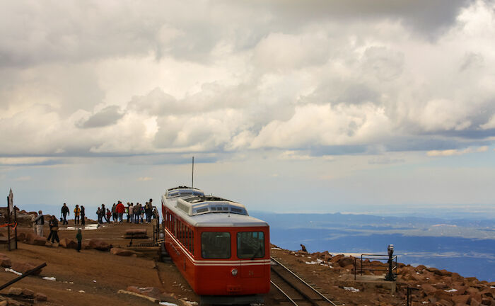 Pikes Peak Cog Railway in Colorado Springs