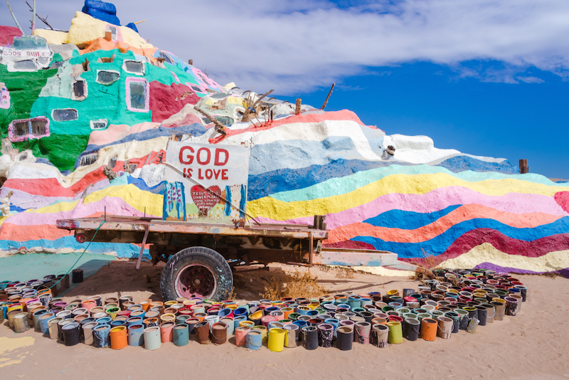 Most Colorful Places in America - Salvation Mountain – Slab City, Calif.