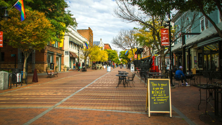 Church Street Marketplace in Burlington, Vermont. Photo by Shutterstock.