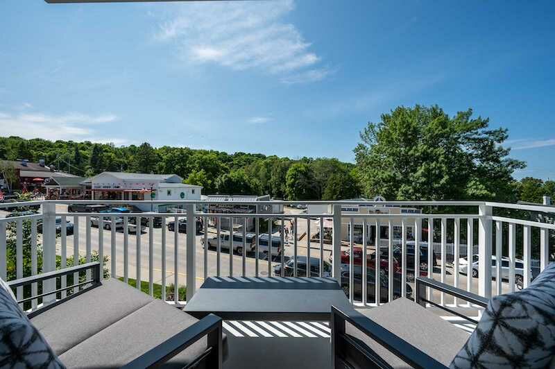 View from a terrace at The Dörr Hotel