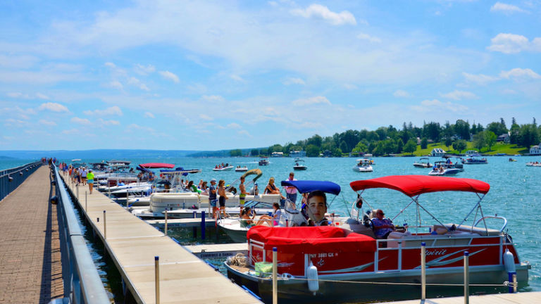 Skaneateles and Skaneateles Lake, New York. Photo via Shutterstock.