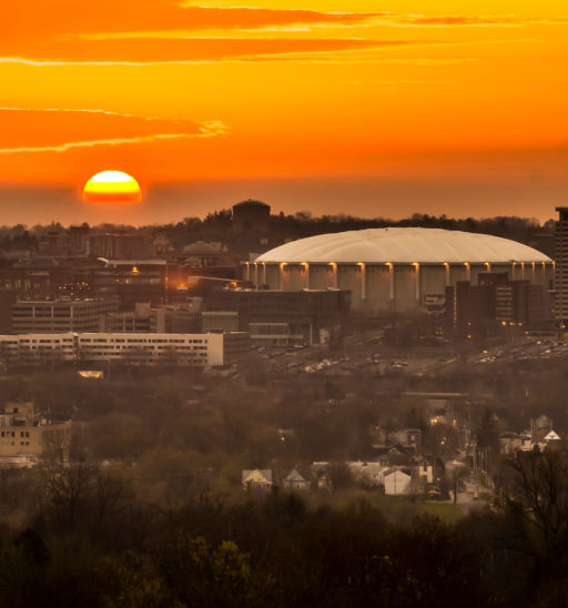 Syracuse University at dawn. Photo via Shutterstock.