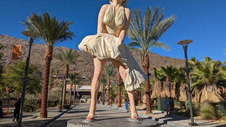 Palm Springs - December 26, 2021: The Forever Marilyn statue by Seward Johnson