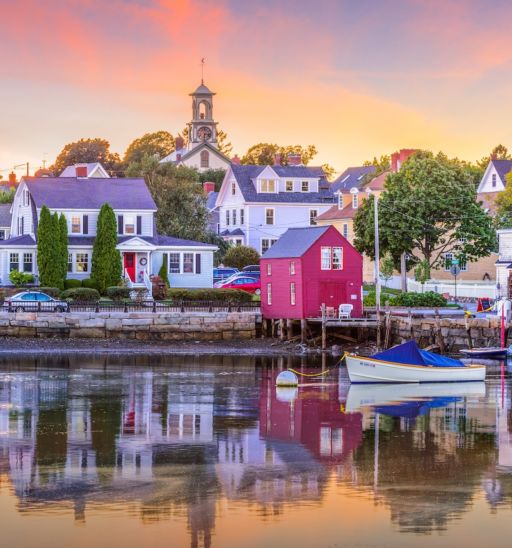Portsmouth, New Hampshire, townscape. Photo via Shutterstock.
