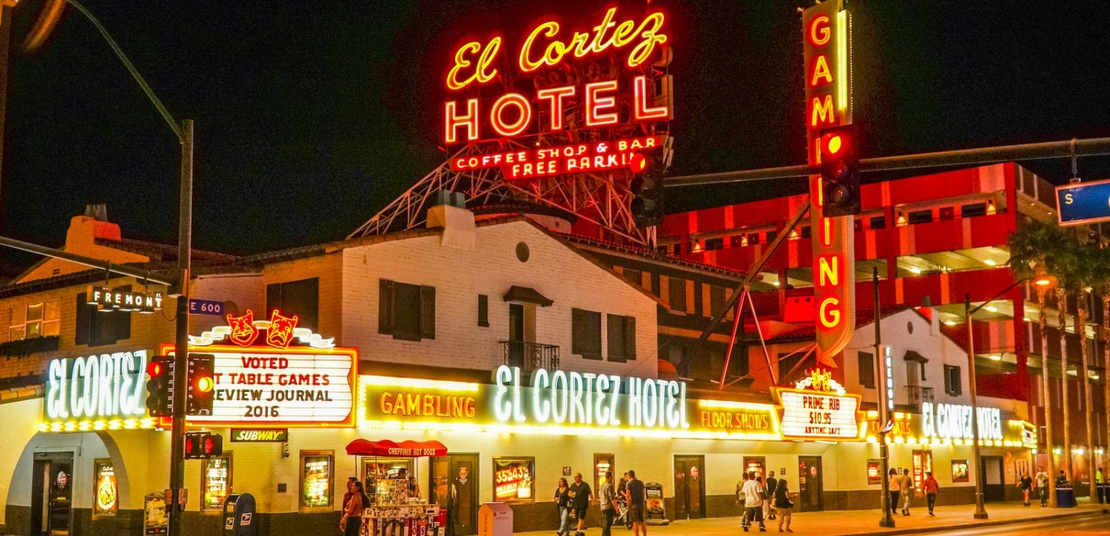 Famous El Cortez Hotel in downtown Las Vegas. Photo via Shutterstock.