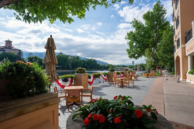 Patio at the Broadmoor in Colorado Springs