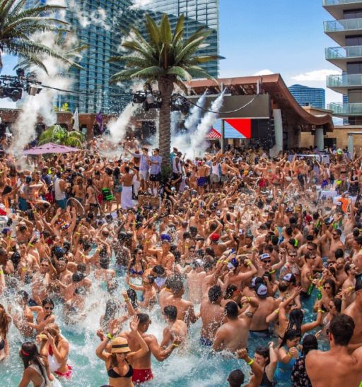 cosmopolitan hotel pool party