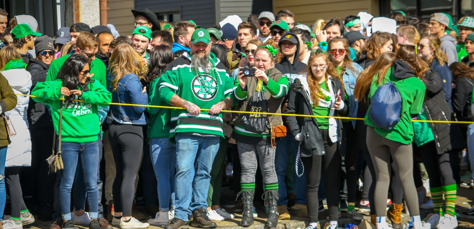 Where to celebrate St. Patrick's Day: Boston! South Boston, MA - 3/17/19: Revelers celebrate St Patrick's Day on Southie's streets