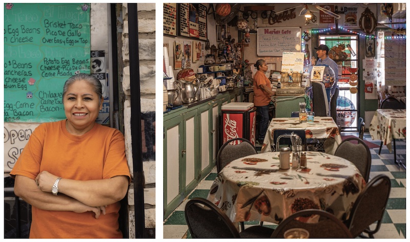 Maria at her cafe. Photos by Jason Risner.