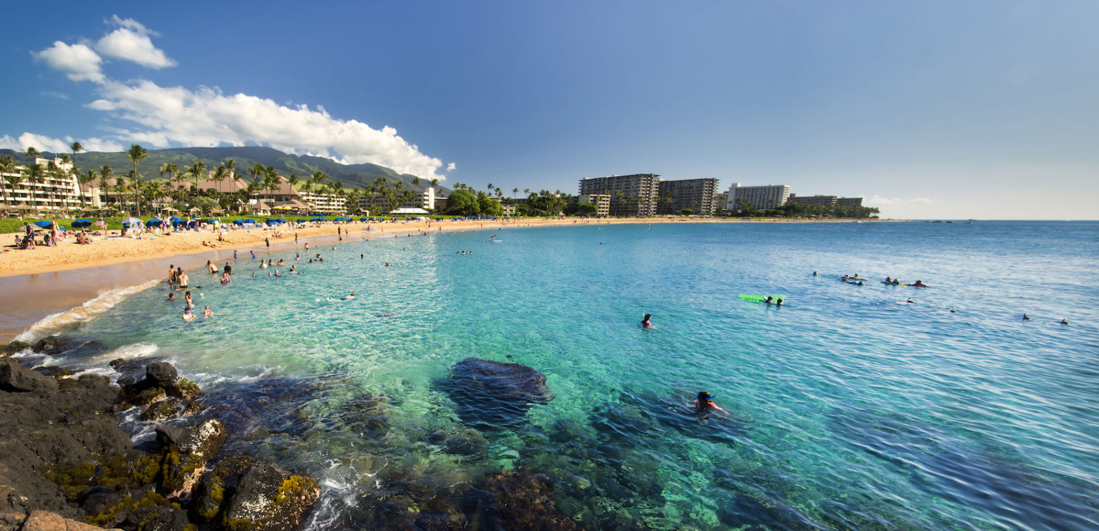 Kaanapali Beach from Black Rock, Maui, Hawaii