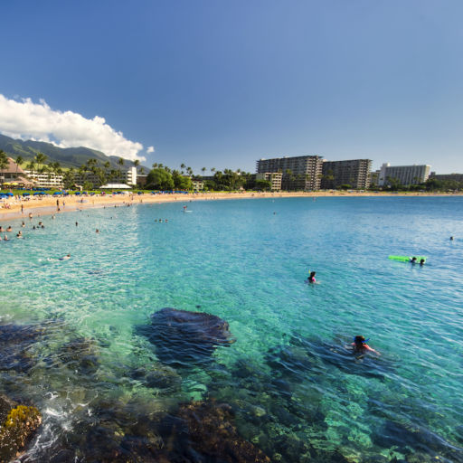 Kaanapali Beach from Black Rock, Maui, Hawaii