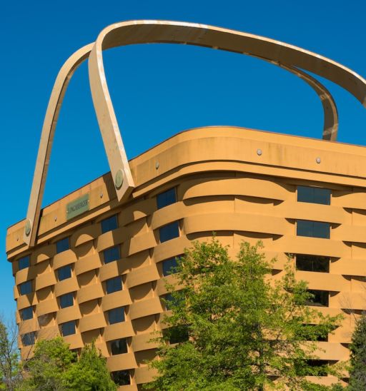 World's Largest Basket – Newark, Ohio. Photo via Shutterstock.
