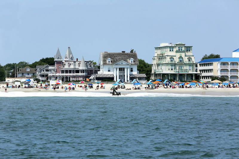 Cape May, NJ, June 24, 2015: Beach goers enjoy a beautiful day in Cape May, New Jersey. Photo by Shutterstock.