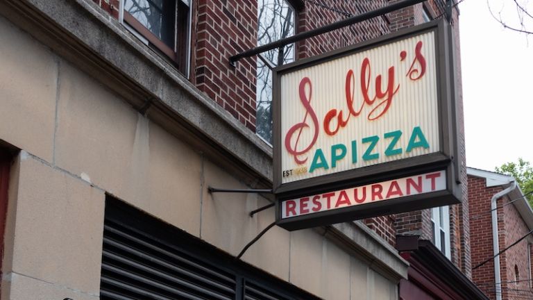 Sally’s Apizza in New Haven. Photo via Shutterstock.