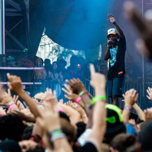 Chicago, Illinois / United States - Thursday, August 1st, 2019. Chicago native rapper Saba performs at Lollapalooza in Grant Park, Chicago. Photo via Shutterstock.