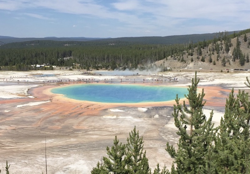 Grand Prismatic in Yellowstone. Photo by Claire HarnEnz.