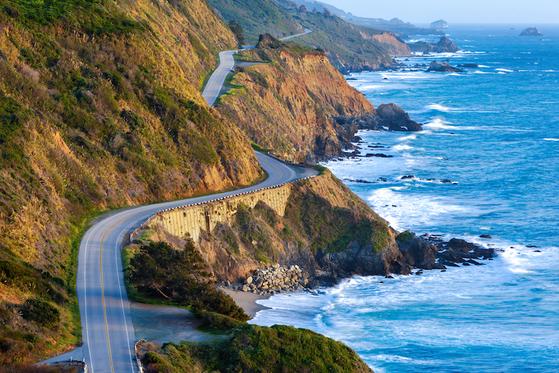 Pacific Coast Highway (Highway 1) at southern end of Big Sur. Photo by Shutterstock.