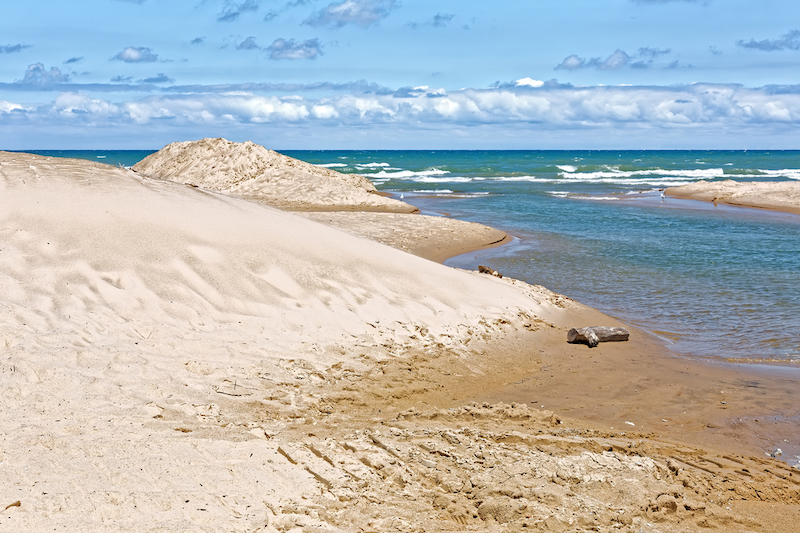 Indiana Dunes National Lakeshore is a National Park on Lake Michigan's south shore. Photo by Shutterstock.