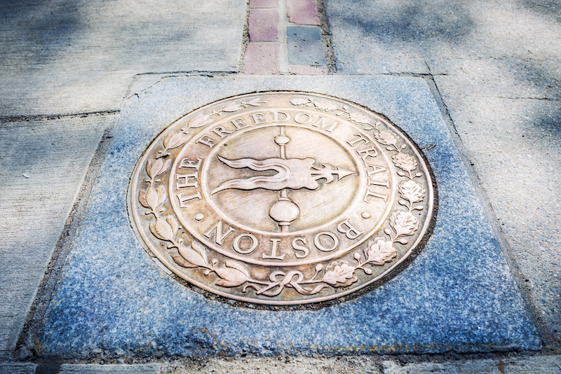 Freedom Trail begin at Boston Common. Located in Boston Common. Photo by Shutterstock.