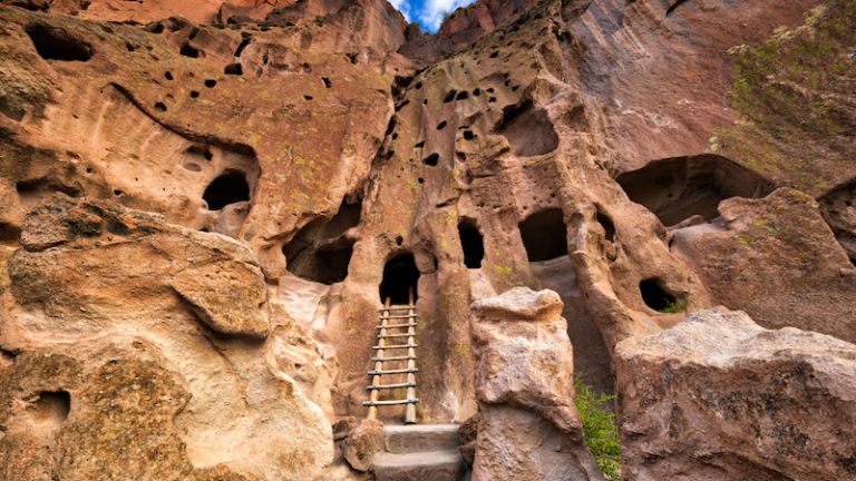 Bandelier National Monument in Santa Fe. Photo by Shutterstock.