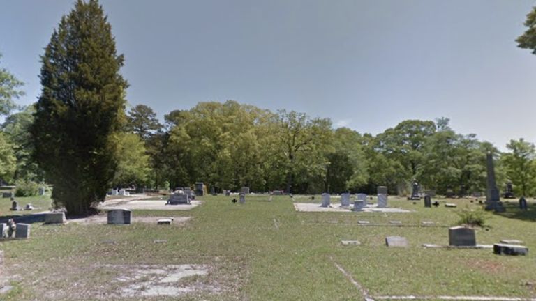 Real life Stone Mountain Cemetery from Stranger Things