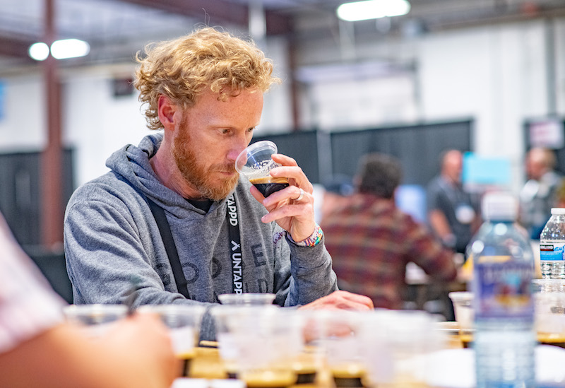 Judge at work at the 40th annual Great American Beer Festival