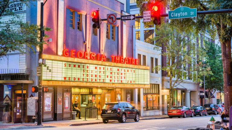 Georgia Theatre on Athens. Photo via Shutterstock.