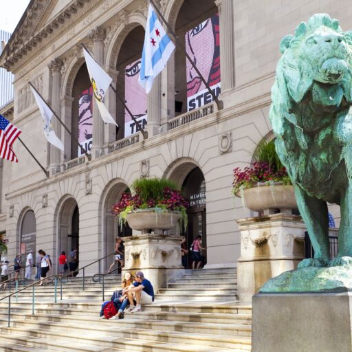 The Art Institute of Chicago has one of the world's most notable collections of Impressionist and Post-Impressionist art, on July 21, 2012 in Chicago, Illinois, USA. Photo via Shutterstock.