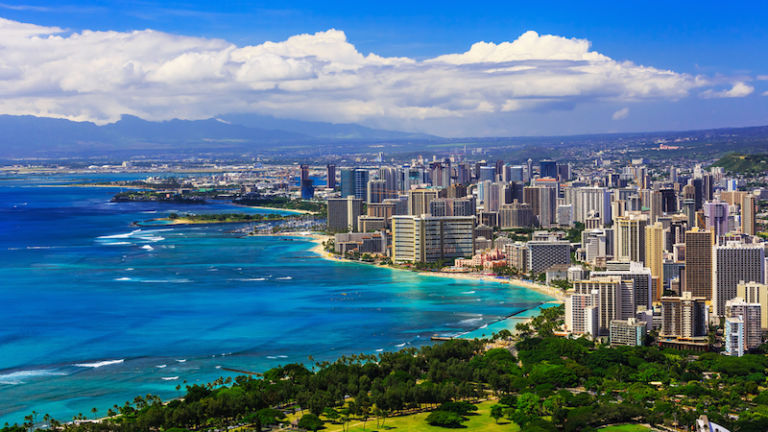 Skyline of Honolulu, Hawaii